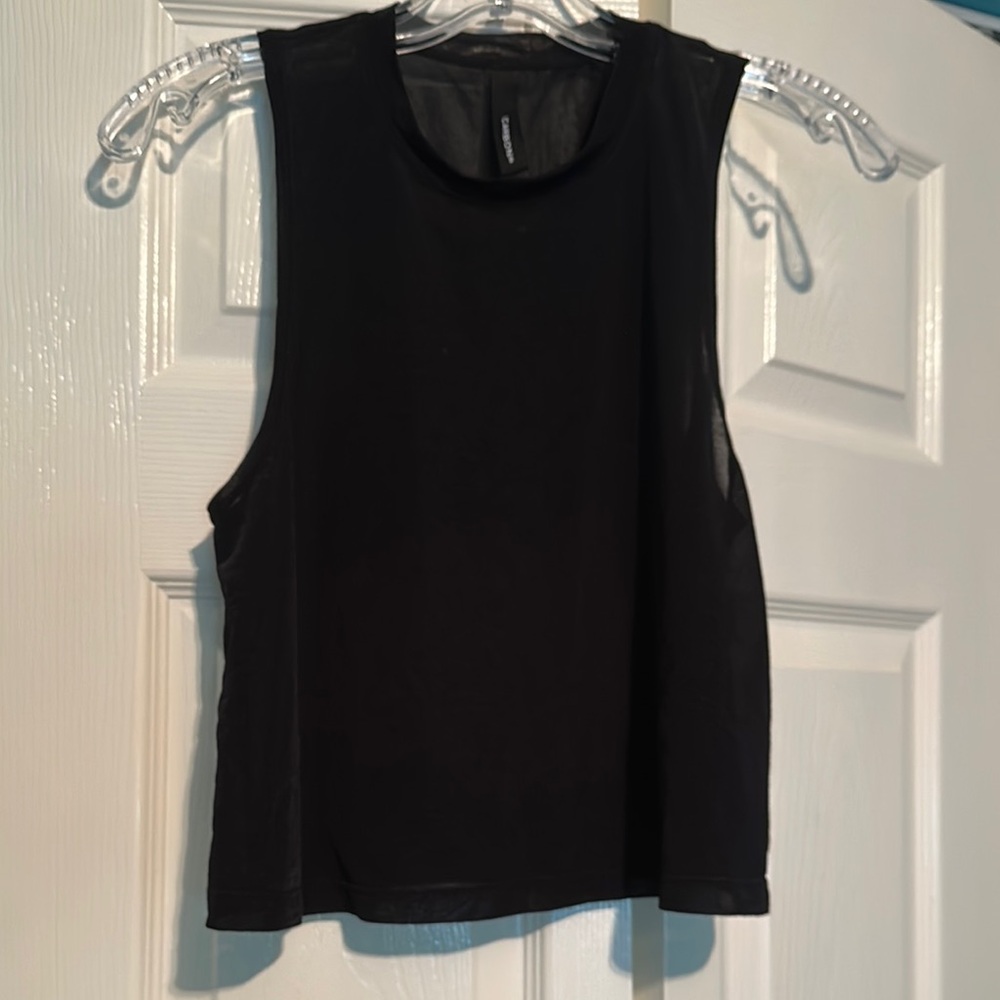 Carbon 38 Black Sleeveless Top